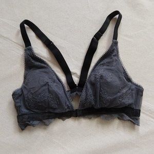 Victoria's Secret Lace Bralette Gray